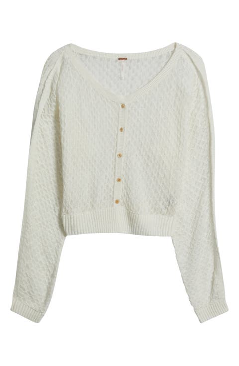 Maris V-Neck Fine Gauge Linen Blend Cardigan