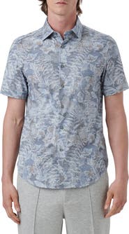 Bugatchi Miles OoohCotton® Short Sleeve Button-Up Shirt