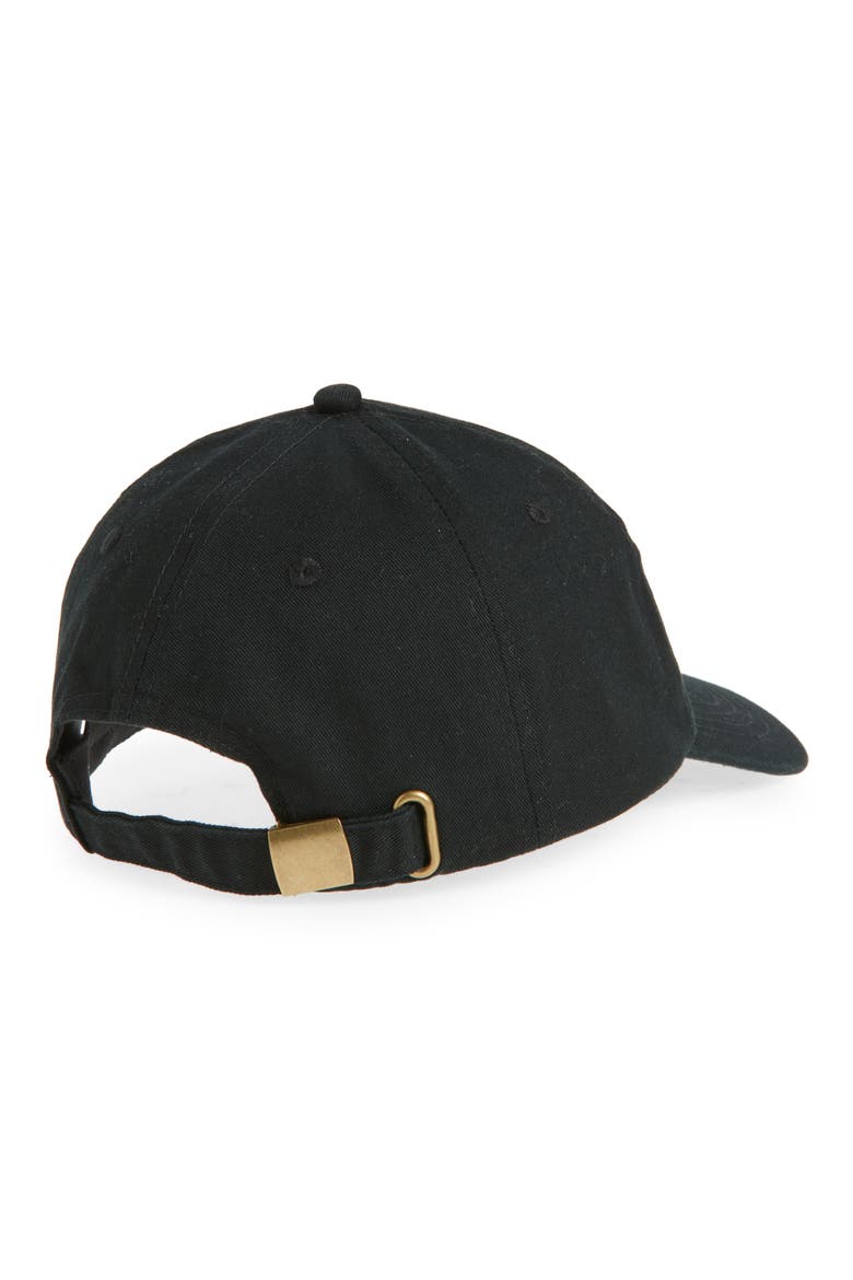 Embroidered Baseball Cap, Alternate, color, BLACK- NYC