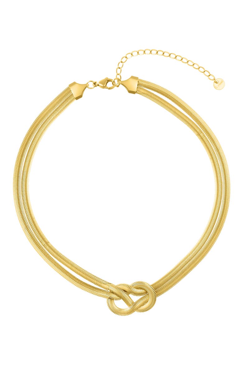 Water Resistant Adjustable Knot Collar, Main, color, GOLD