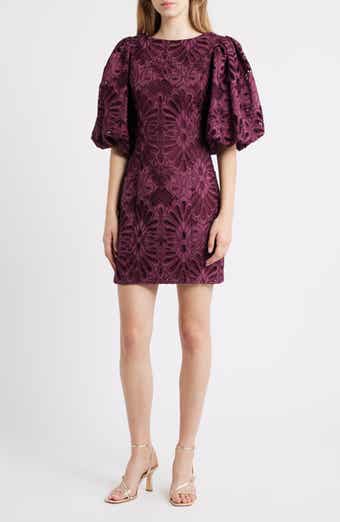 CIEBON Kesia Embroidered Paisley Minidress