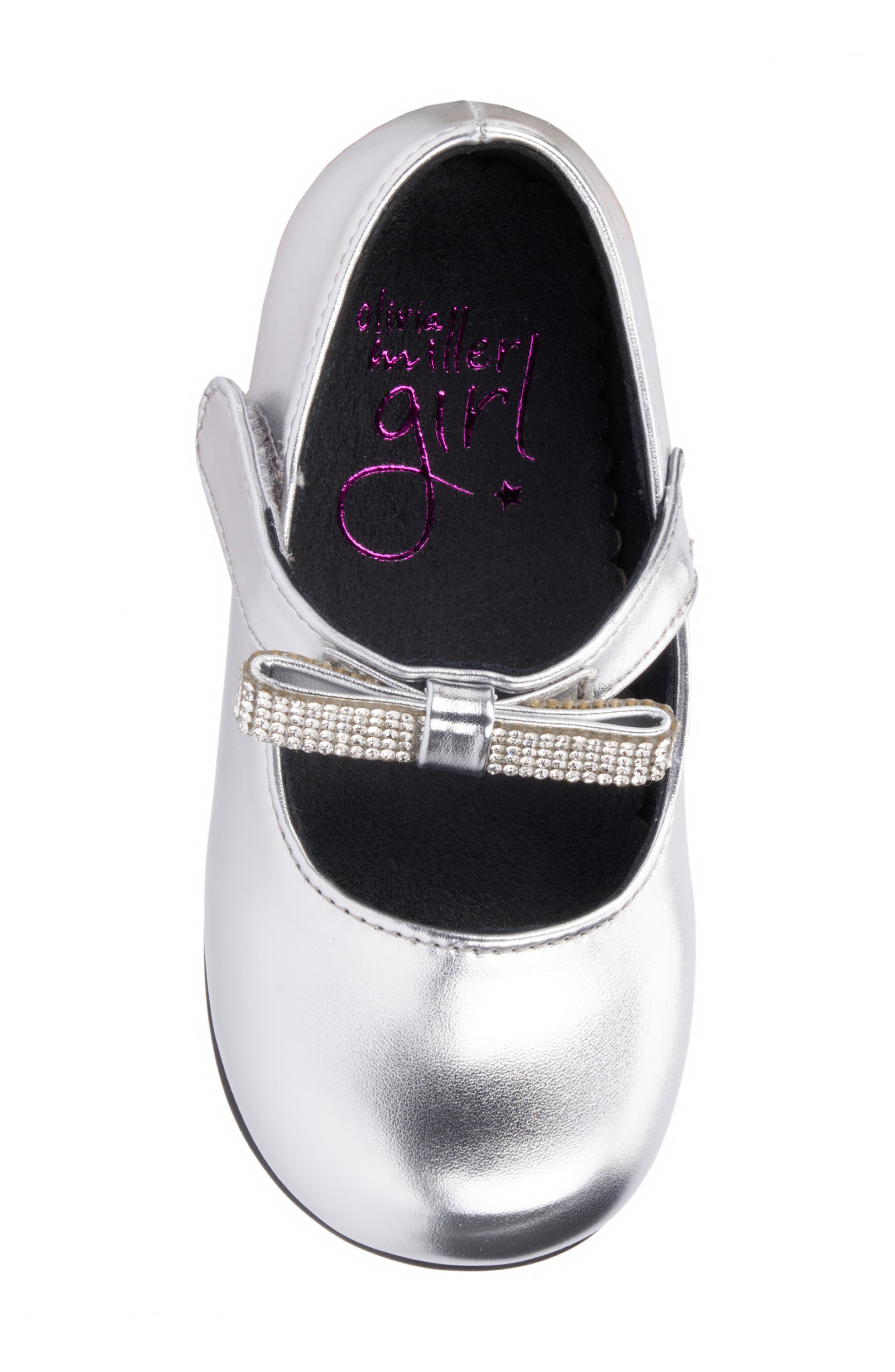 OLIVIA MILLER Kids' Mary Jane Flat, Alternate, color, Silver