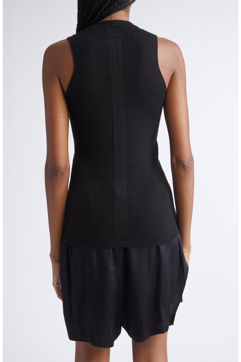Maglia Wool Rib Tank, Alternate, color, BLACK