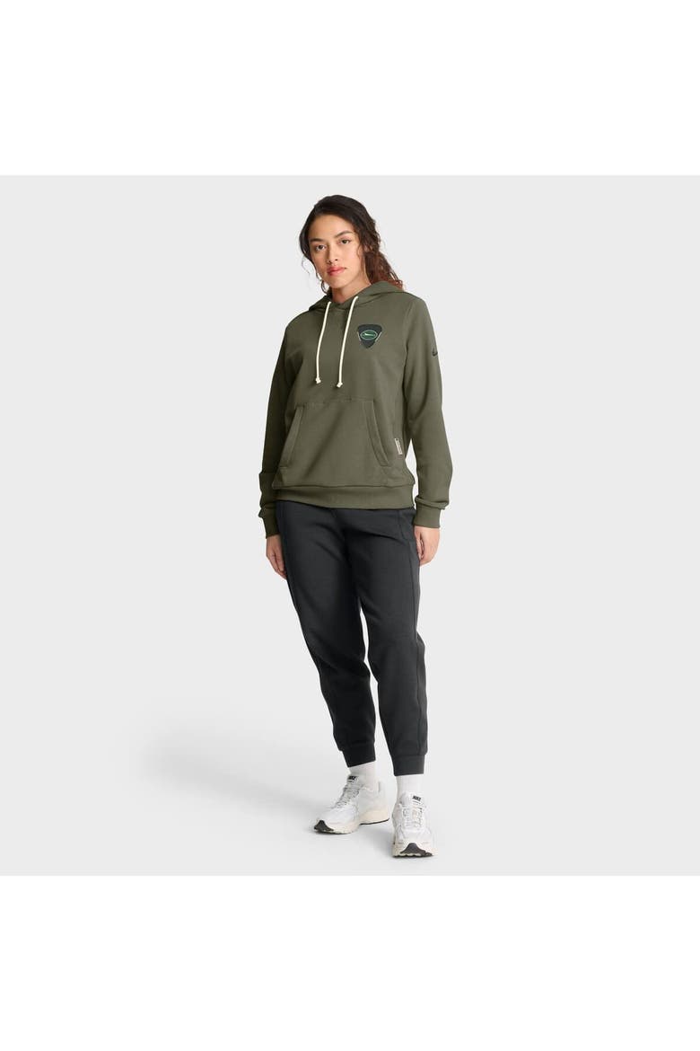 Women's Nike Olive New York Jets 2025 Salute to Service Sideline Standard Issue Dri-FIT Hoodie, Alternate, color, Olive