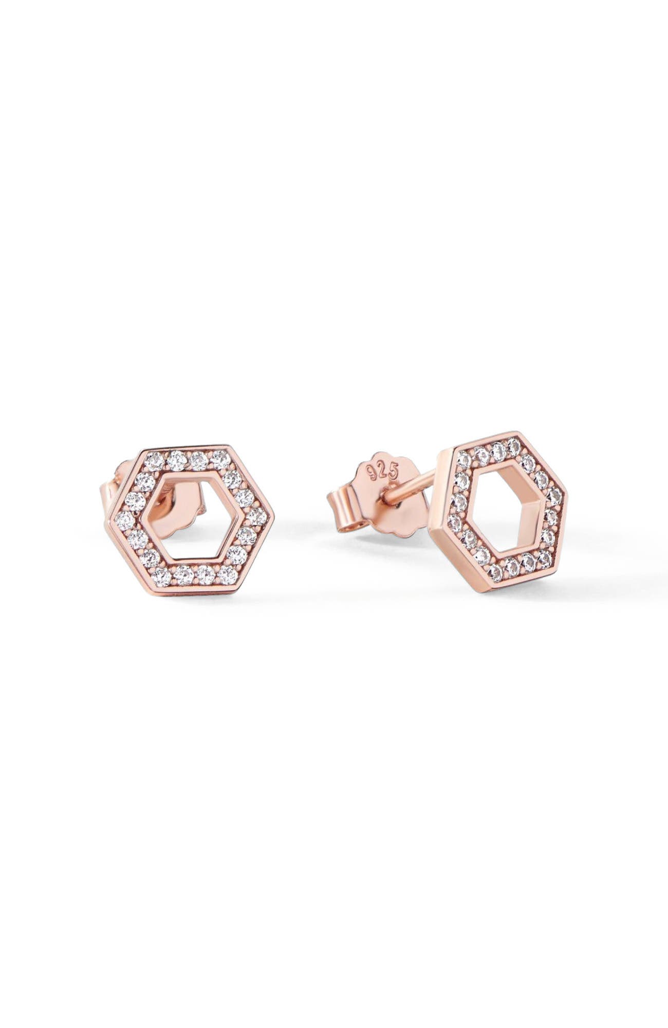 selected Rose Gold/White CZ