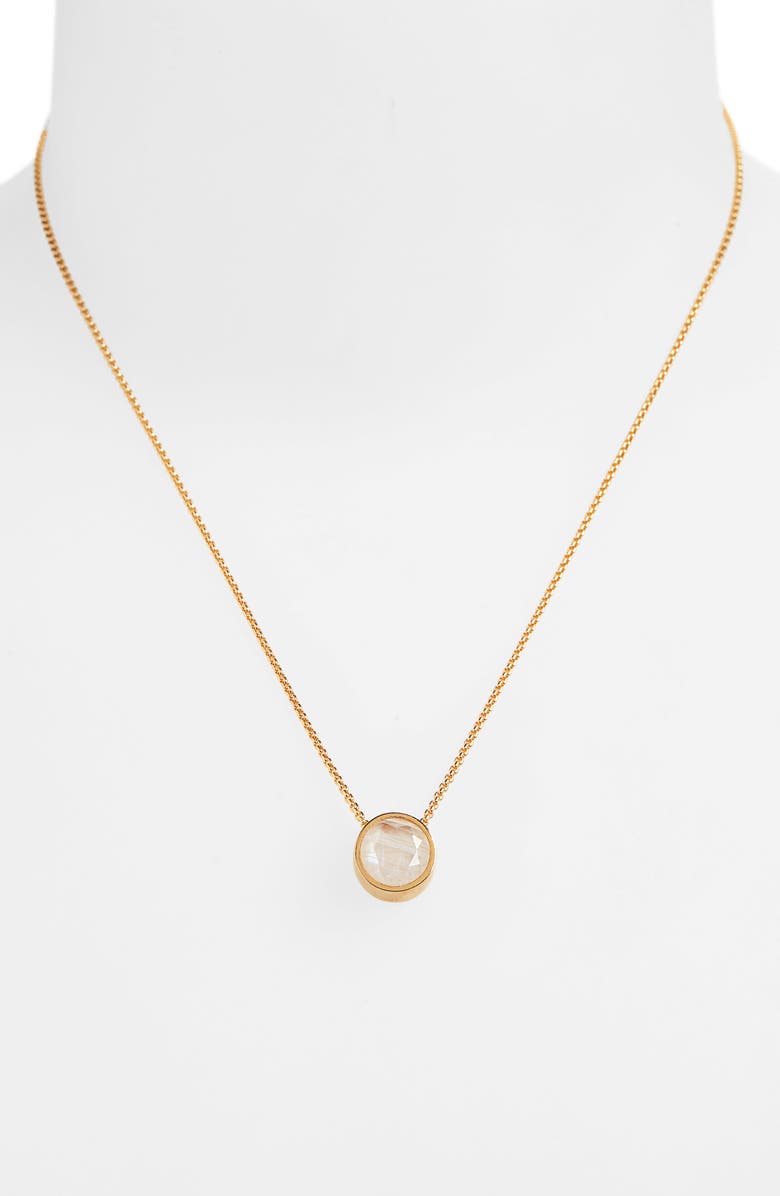 Dean Davidson Knockout Gemstone Pendant Necklace, Alternate, color, Moonstone/ Gold