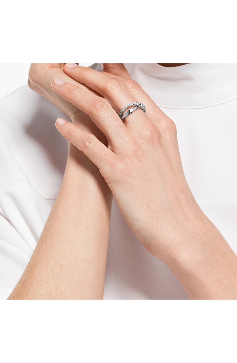 Swarovski Hyperbola Cubic Zirconia Ring, Alternate, color, White