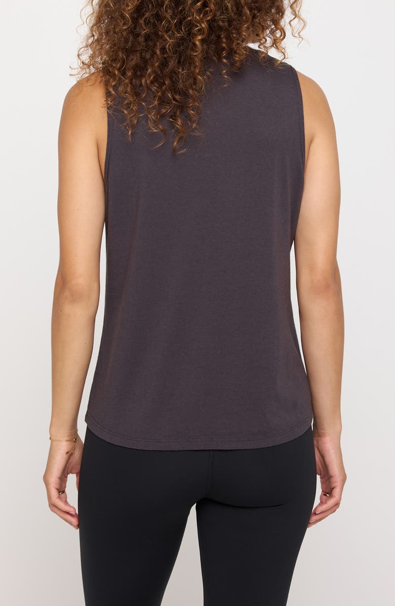 Spiritual Gangster Love Script Jade Cotton Blend Muscle Tank, Alternate, color, 