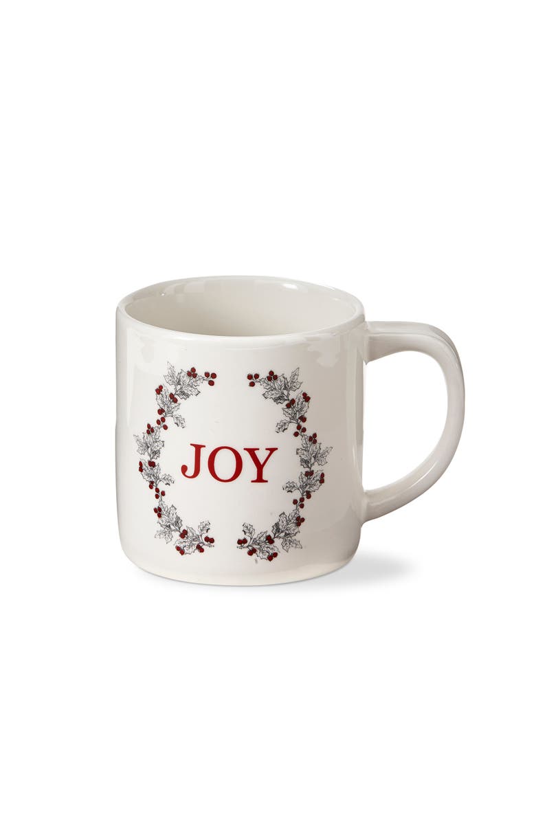 tag Farmhouse Joy Ceramic Mug - Multicolor Winter Drinkware, Main, color, Multicolored