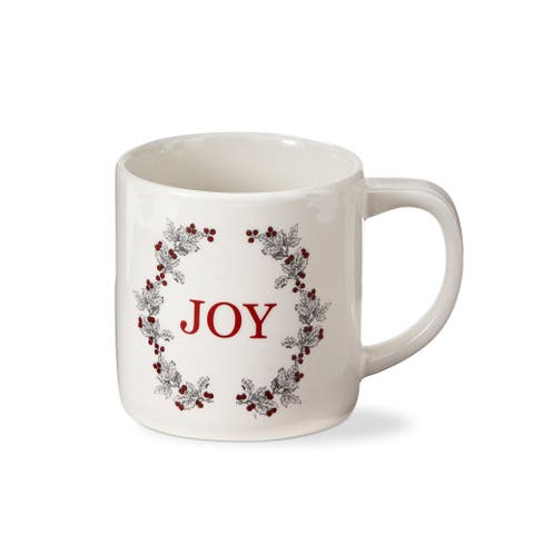 Farmhouse Joy Ceramic Mug - Multicolor Winter Drinkware