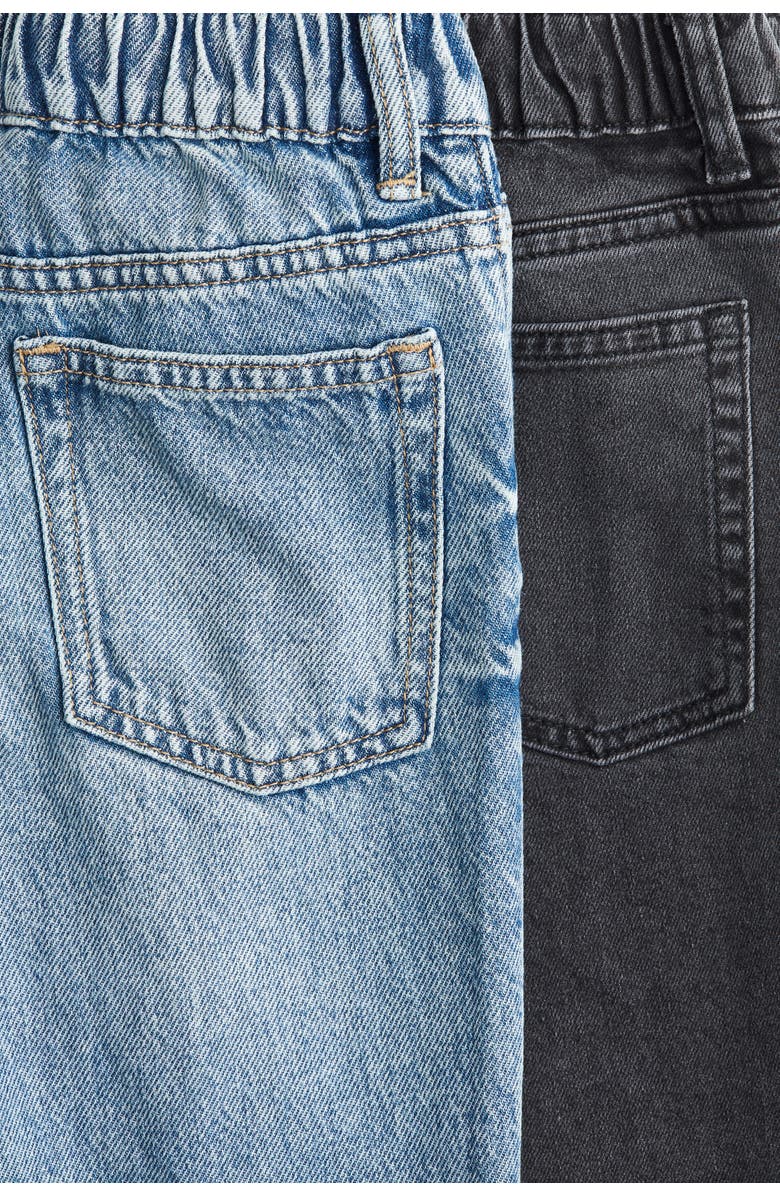 H&M 2-pack Loose Fit Tapered Leg Jeans, Alternate, color, Denim Blue/Black