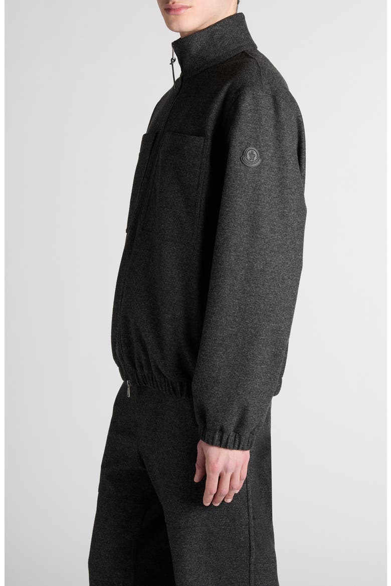 Zip Up Cardigan, Alternate, color, CHARCOAL