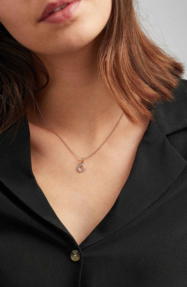 Monica Vinader Riva Mini Kite Diamond Pendant Charm, Alternate, color, 