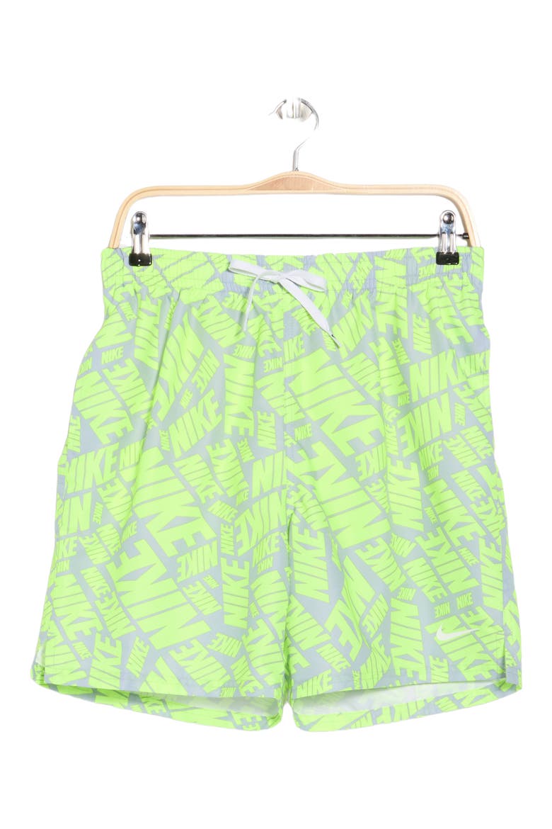 Seven-Inch Volley Swim Trunks, Alternate, color, VOLT