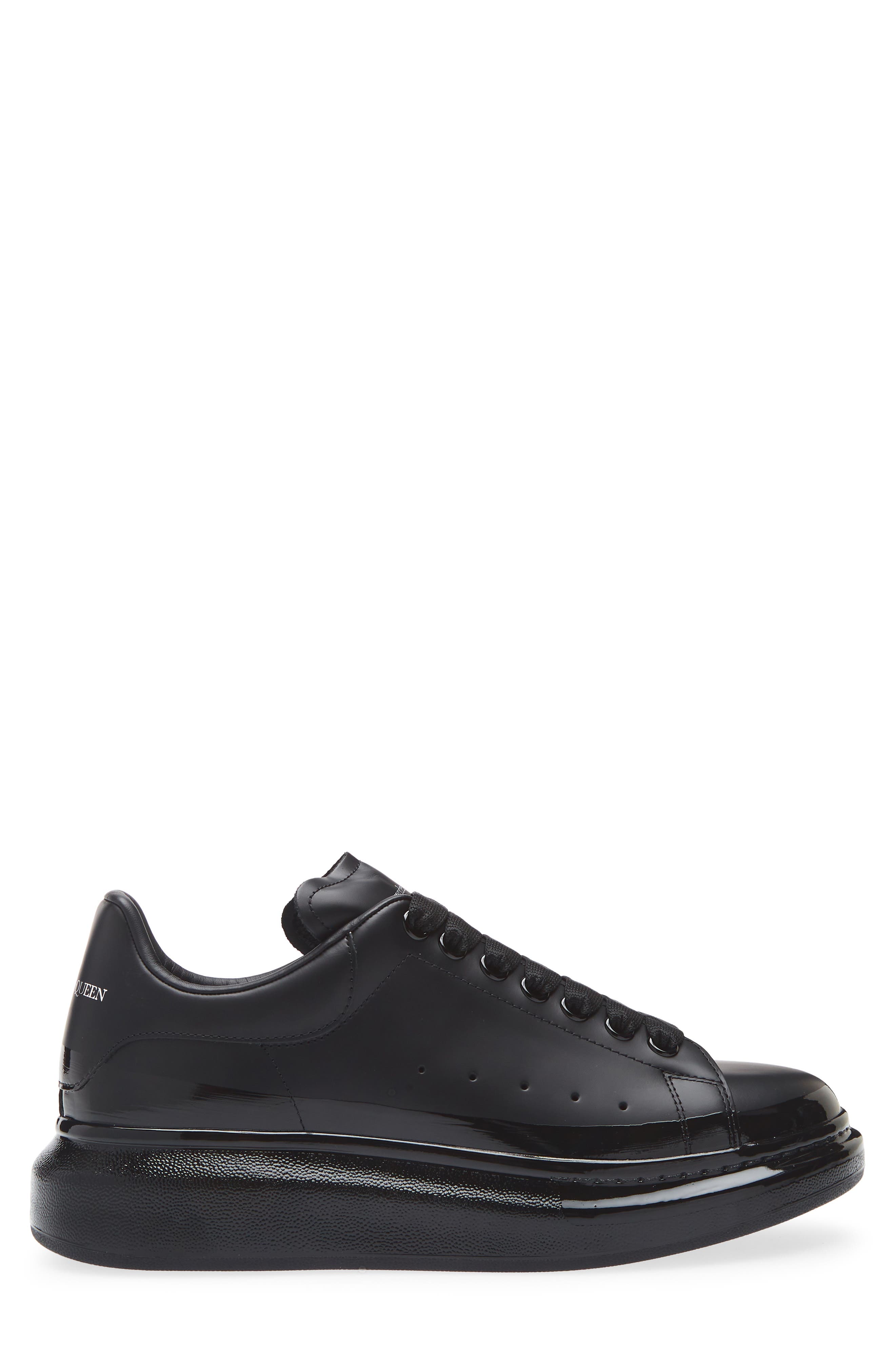 McQueen Oversized Sneaker, Alternate, color, Black