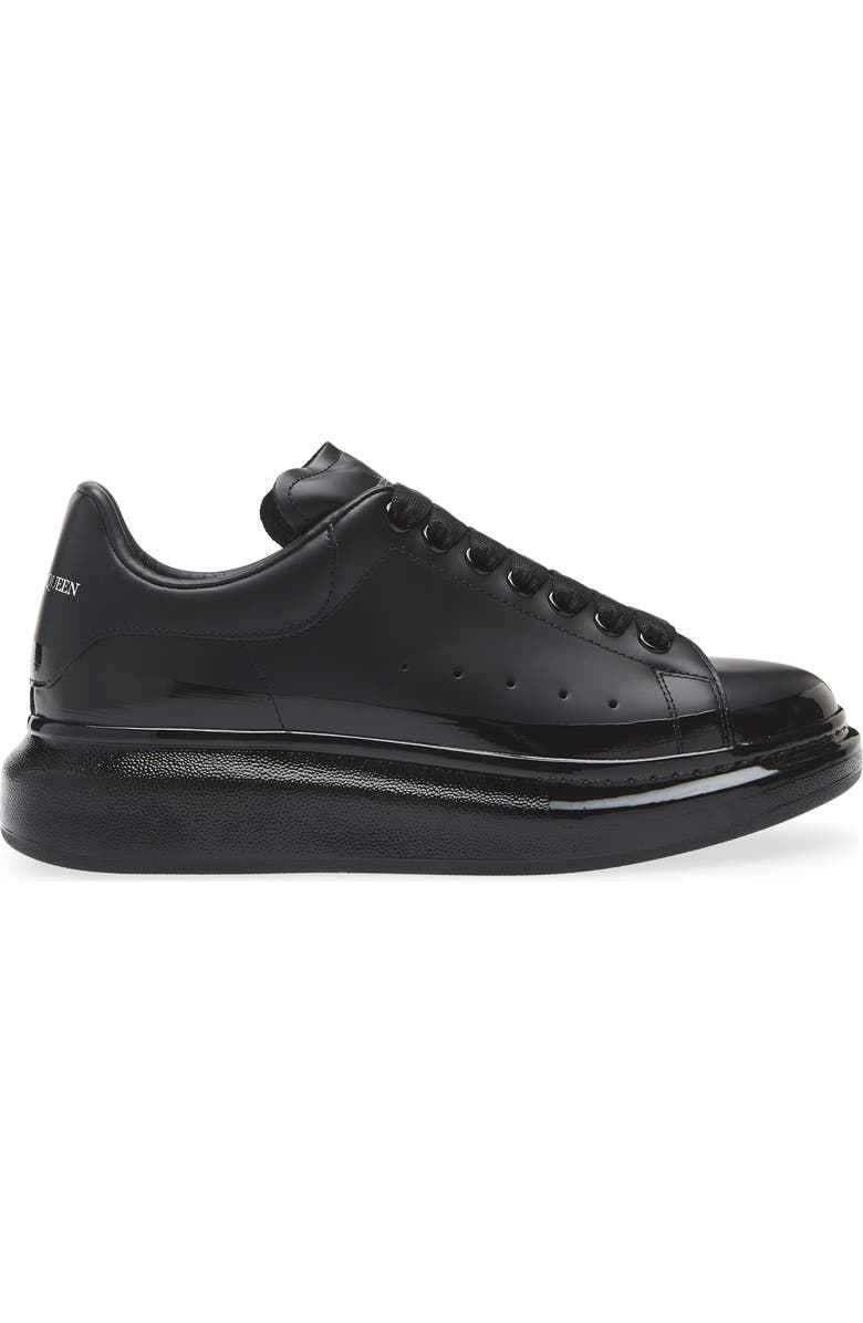 McQueen Oversized Sneaker, Alternate, color, Black