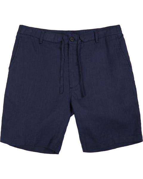 Solid Linen Drawstring Short