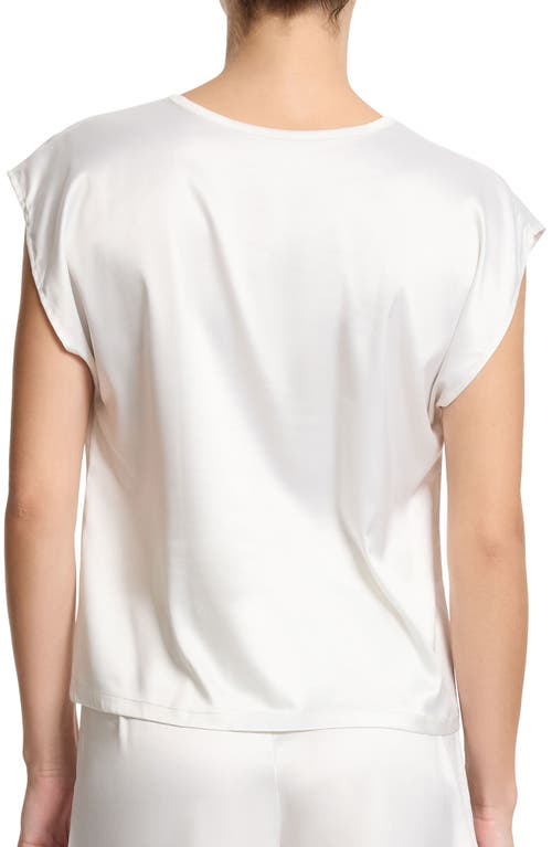 Hanky Panky Satin Sleep Cap Sleeve Tee