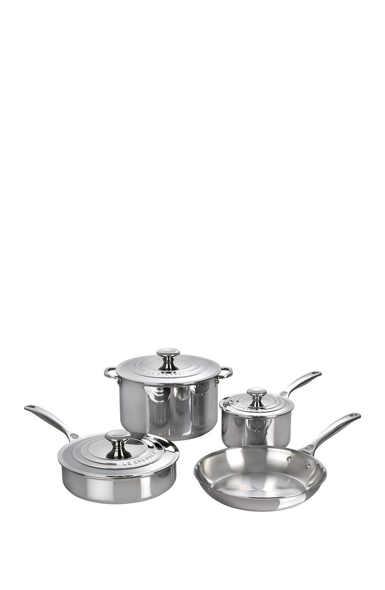 Le Creuset 7-Piece Stainless Steel Cookware Set, Alternate, color,