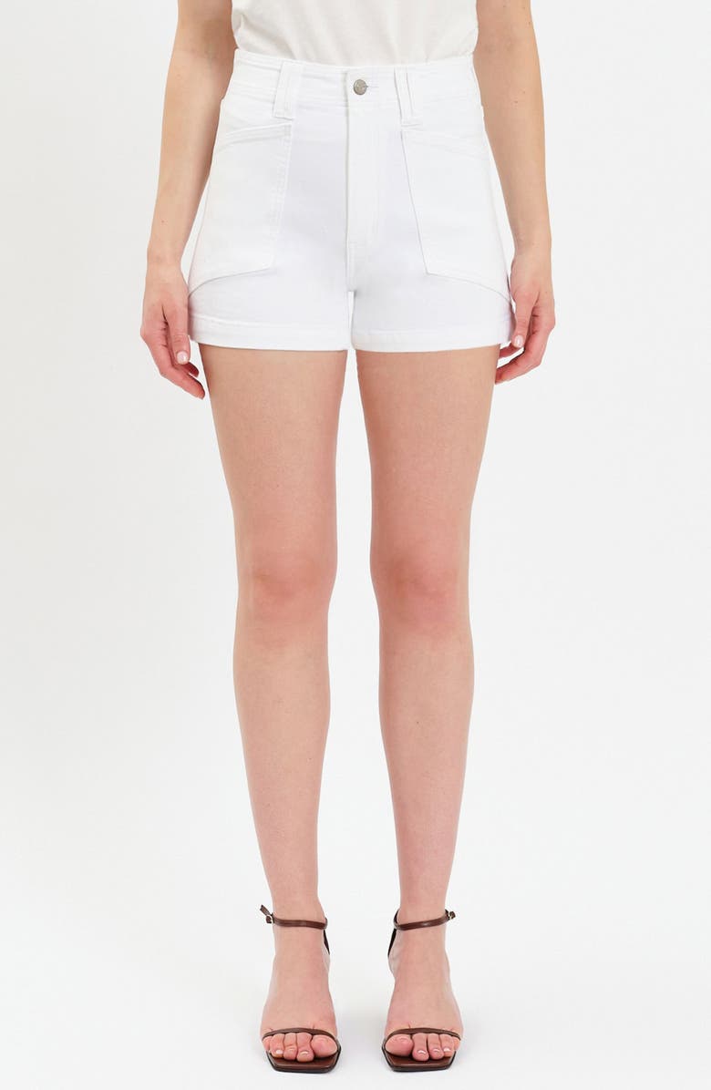 DAZE Valley High Waist Denim Shorts, Main, color, 