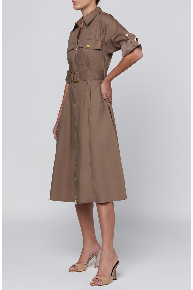 Callen Midi Shirt Dress, Alternate, color, CARDAMOM