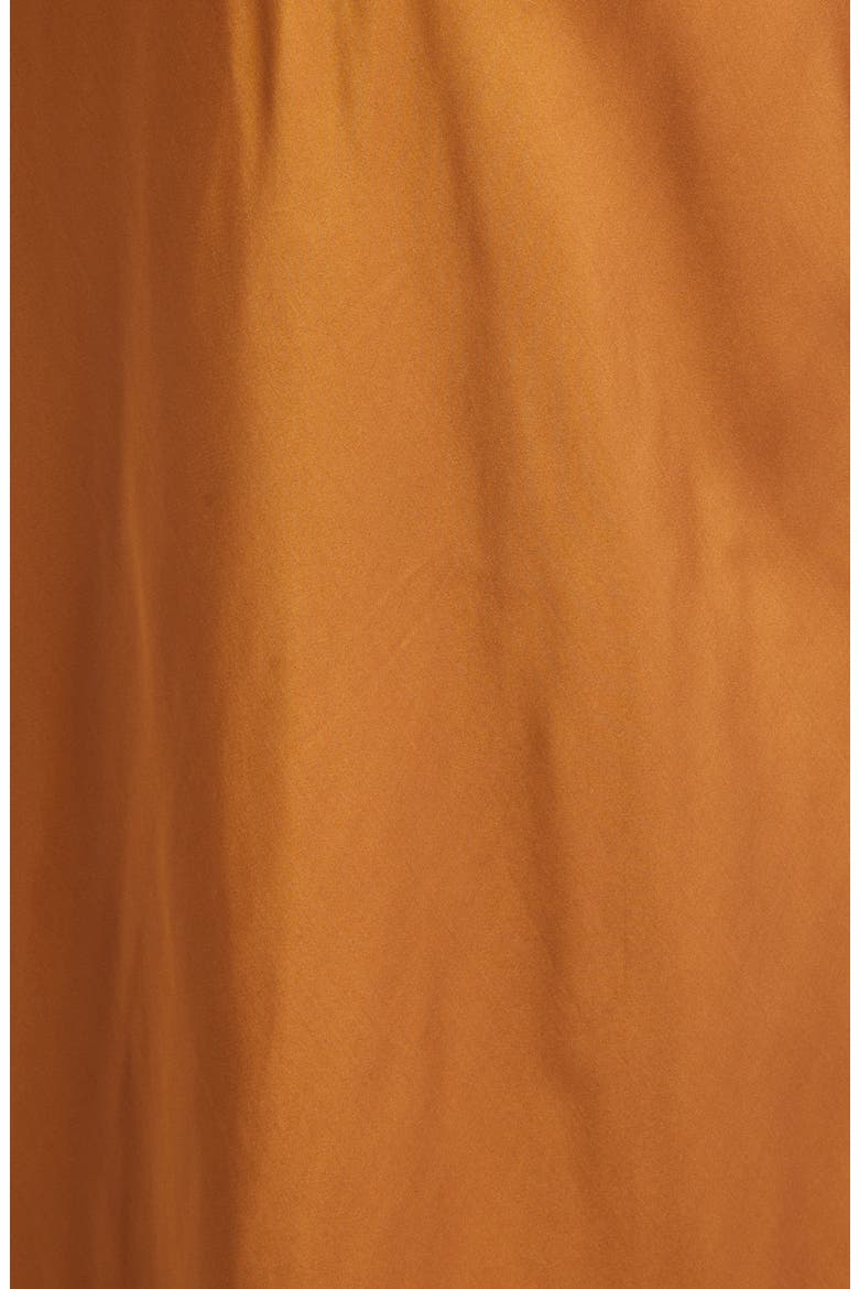 Nevana Satin Slipdress, Alternate, color, CARAMEL