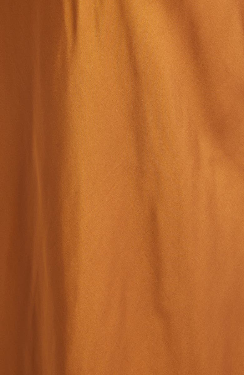 Isabel Marant Nevana Satin Slipdress, Alternate, color, Caramel