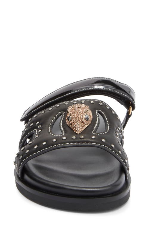 Kurt Geiger London Eagle Cutout Slide Sandal In Black