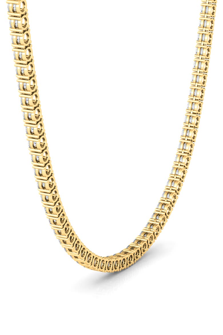 Lab Created Diamond Tennis Necklace, Alternate, color, 18K YELLOW GOLD