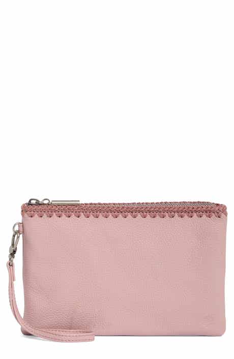 Vita Pebbled Leather Wristlet