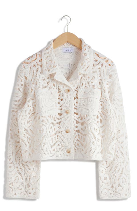 Lourdess Cotton Lace Jacket