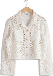& Other Stories Lourdess Cotton Lace Jacket