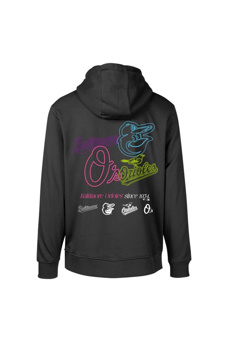 Men's Levelwear Black Baltimore Orioles Podium Vintage Pullover Hoodie, Alternate, color, Black