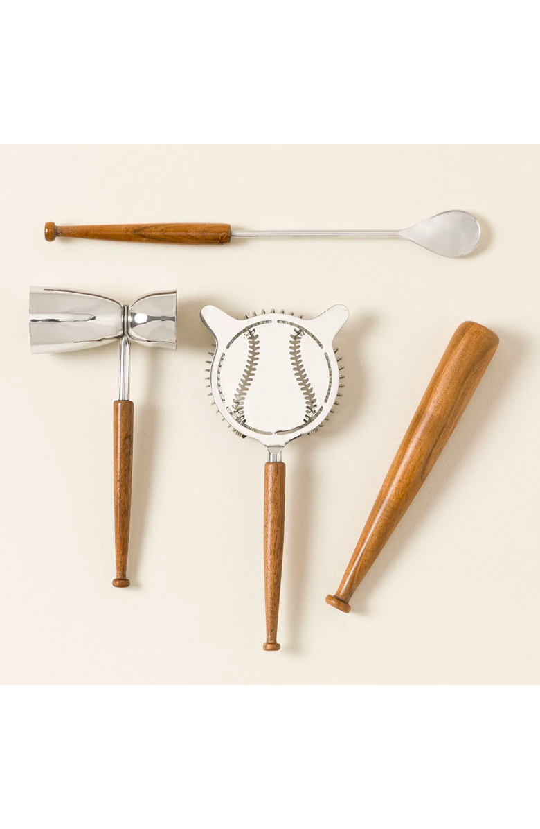 Uncommon Goods Batter Up MLB Cocktail Shaker & Bar Tool Set, Alternate, color, Los Angeles Dodgers