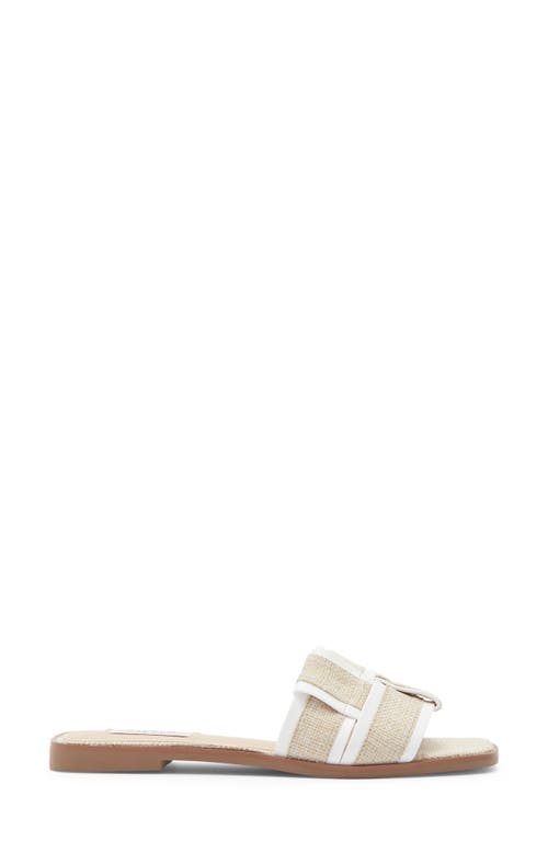 Steven New York Haya Slide Sandal In White