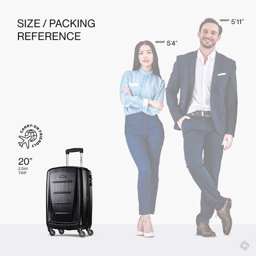 Samsonite Winfield 2 Carry-on 20-inch Hardside Luggage With Spinner Wheels