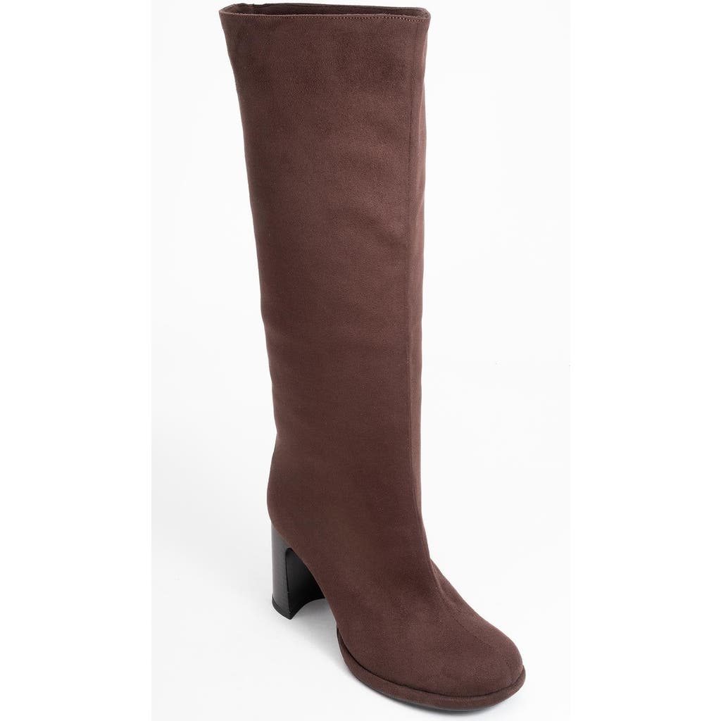 Prologue Shoes Josette Block Heel Knee High Boot In Multi