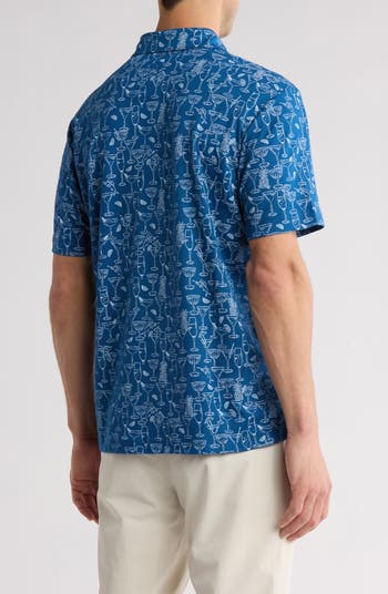 Marlin Cocktails Cotton Blend Polo