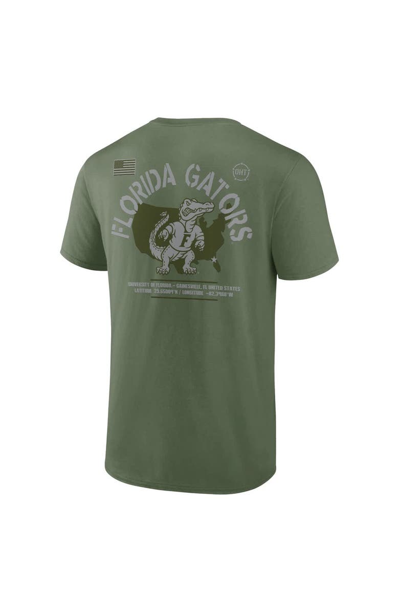 FANATICS Men's Fanatics Olive Florida Gators OHT Military Appreciation Base T-Shirt, Alternate, color, 