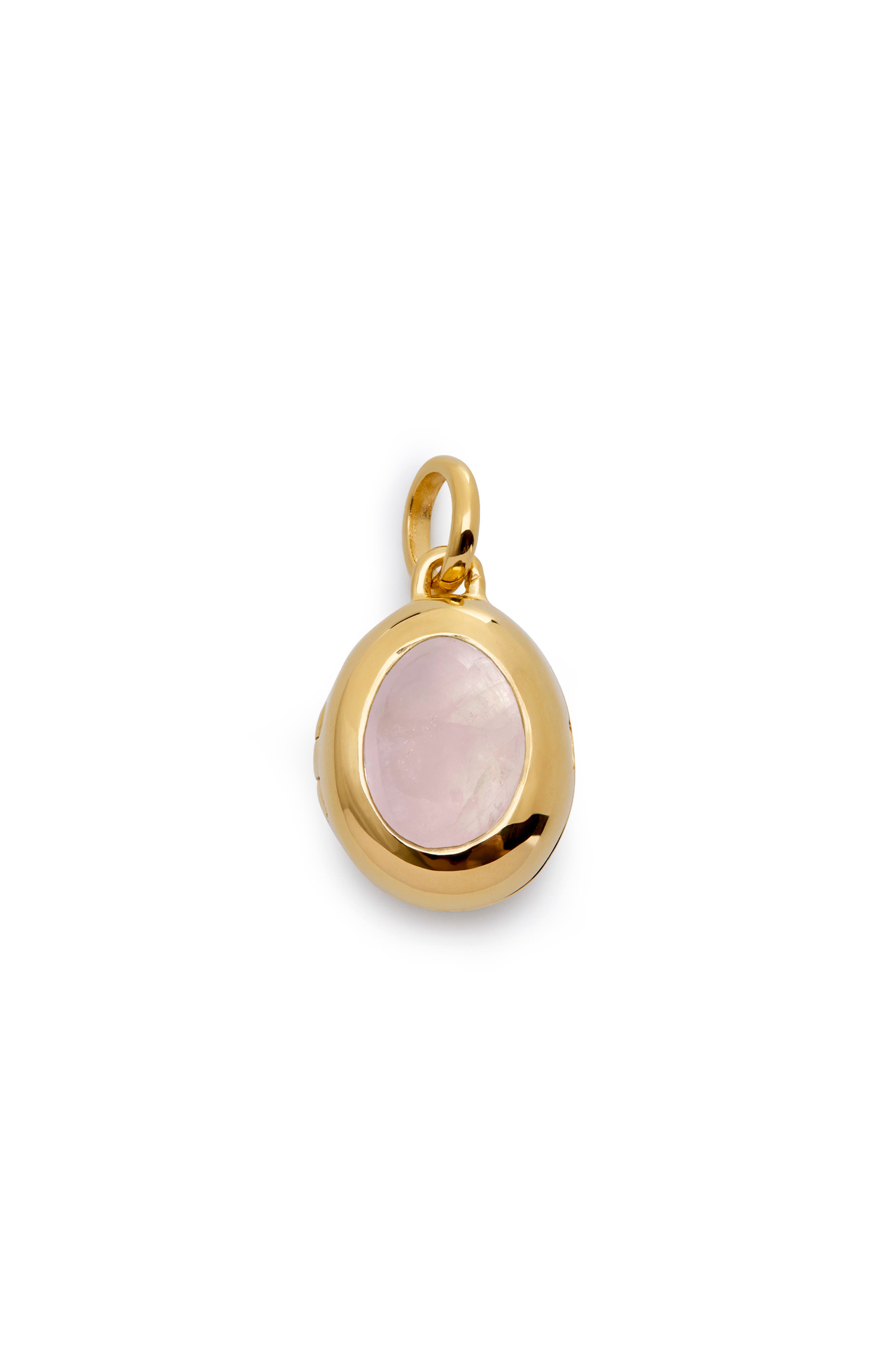18CT GOLD / ROSE QUARTZ