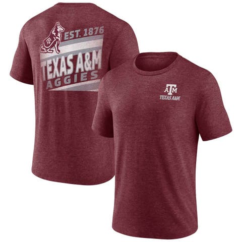 Heather Maroon Texas A&M Aggies Ideal Faded Tri-Blend T-Shirt