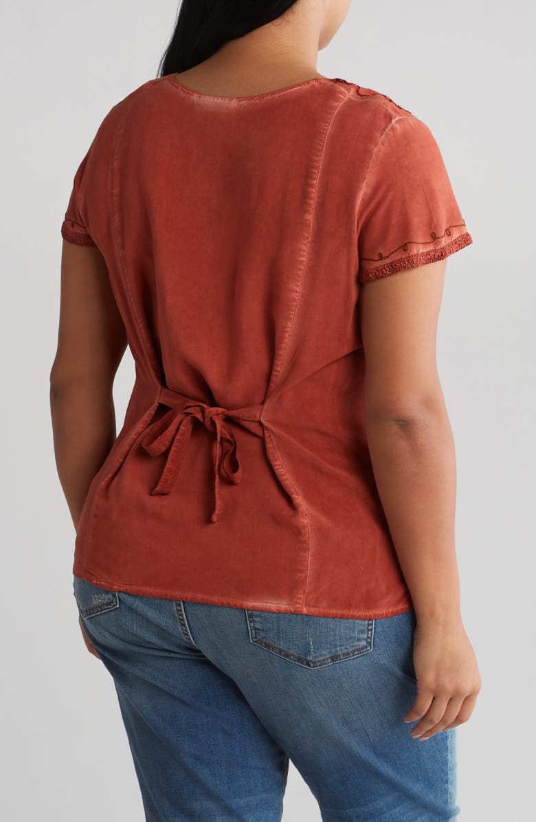 Forgotten Grace Mineral Wash Embroidered Top, Alternate, color, 