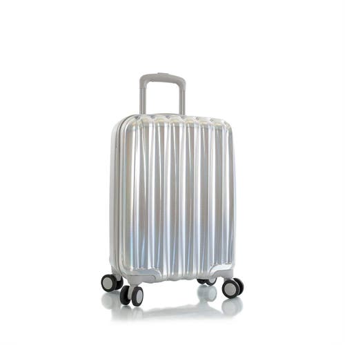 Heys America Astro Iridescent 26" Medium Check In Spinner Luggage In Silver