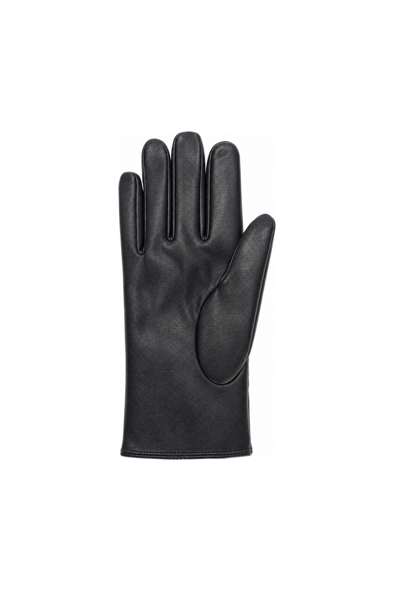 Women's Faux Leather Quilted Fashion Glove, Alternate, color, Black