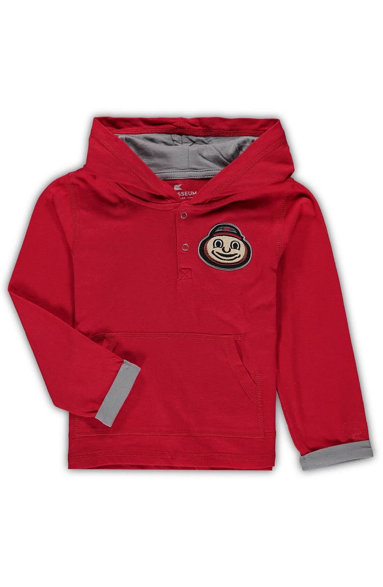 COLOSSEUM Toddler Colosseum Scarlet/Heathered Gray Ohio State Buckeyes Poppies Hoodie and Sweatpants Set, Alternate, color, Scarlet