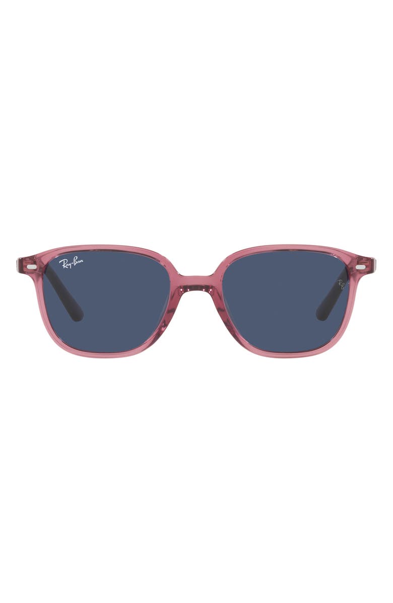 Ray-Ban Kids' Junior Leonard 45mm Square Sunglasses, Main, color, Transparent Pink