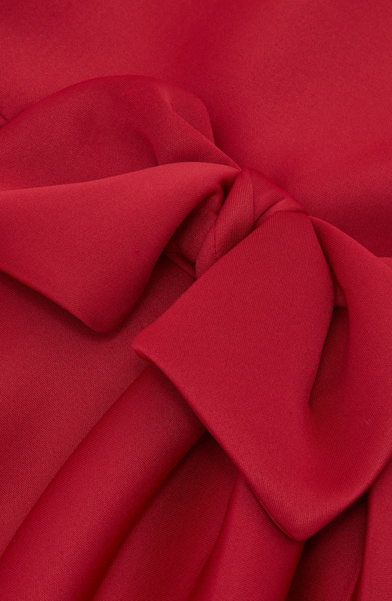 Reiss Kids' Bow Accent Sleeveless Party Dress, Alternate, color, Red