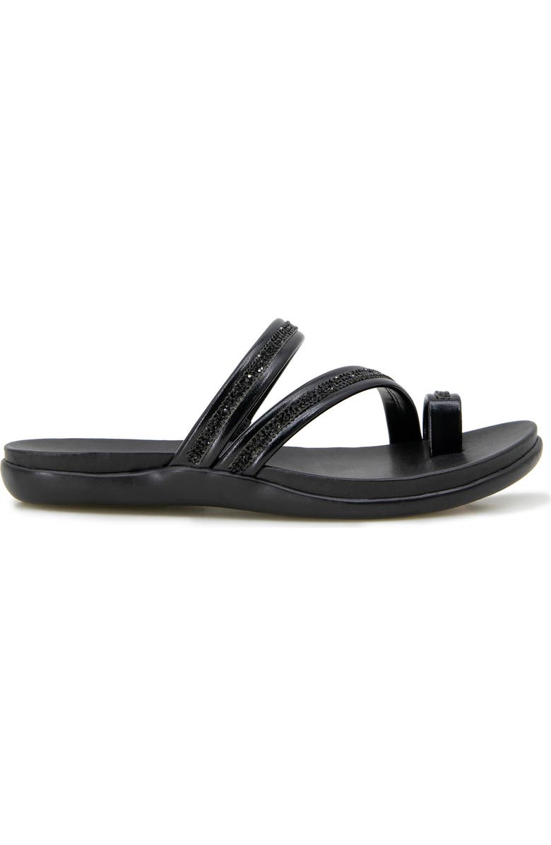 Reaction Kenneth Cole Gia Crystal Strap Slide Sandal, Alternate, color,