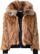 Akris punto Faux Fur Bomber Jacket