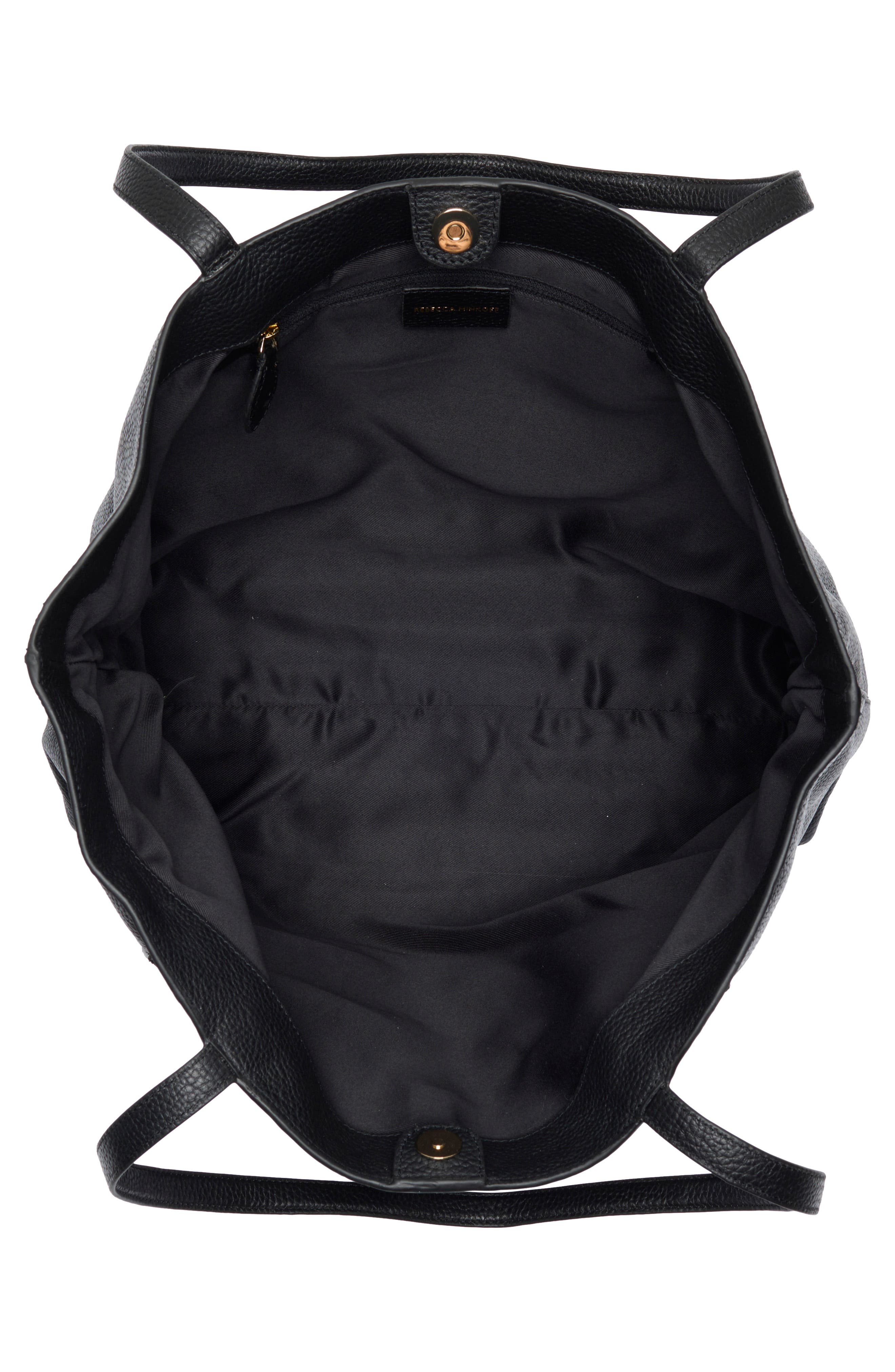 Rebecca Minkoff Darren Pocket Tote Bag, Alternate, color, Black
